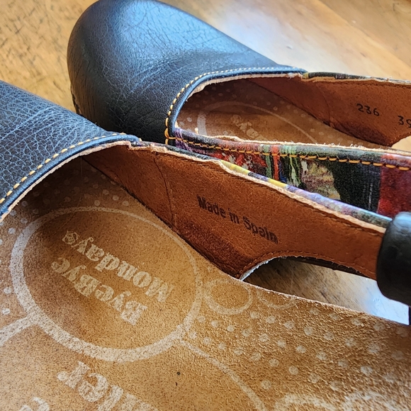 The Art Company 39 orange heel print leather shoes made in Spain EUC 8 8.5 9 - Picture 11 of 13